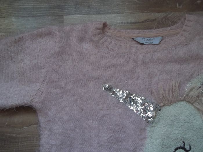 Pull rose licorne Primark 11/12 ans - photo numéro 3