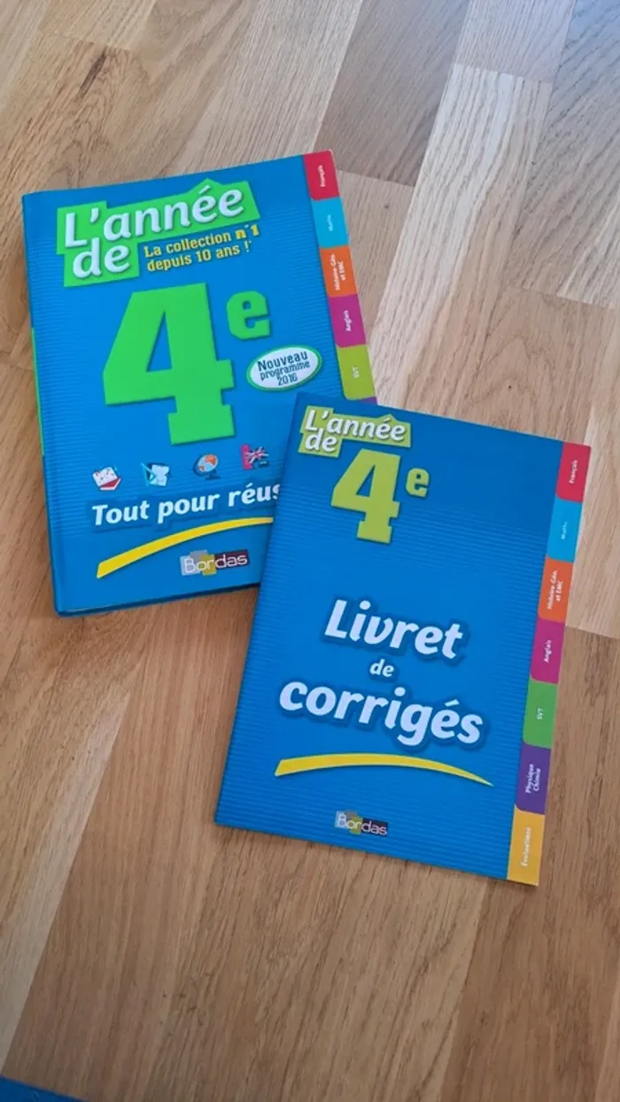 Ensemble de manuels pour accompagnement scolaire niveau 4e - photo numéro 6