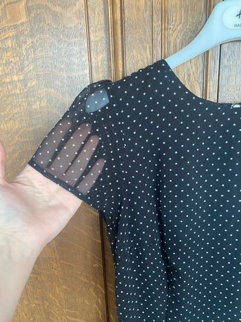 Robe noire pois 