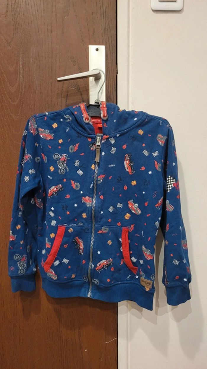 Veste sweat manches longues zippée 8 ans