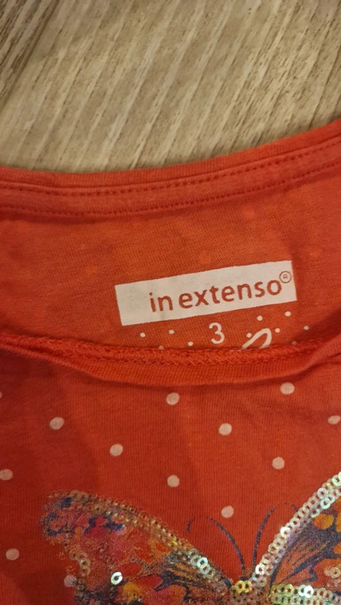 Ensemble tshirt papillon In extenso et Jeans slim Tape à l'œil 💘 3 ans - photo numéro 3