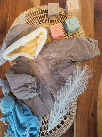 Manteau côtelé marron mixte