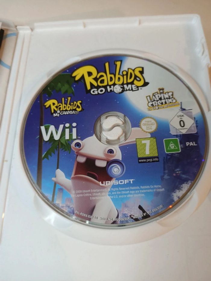 Jeu Nintendo Wii les lapins crétins la grosse aventure - photo numéro 4