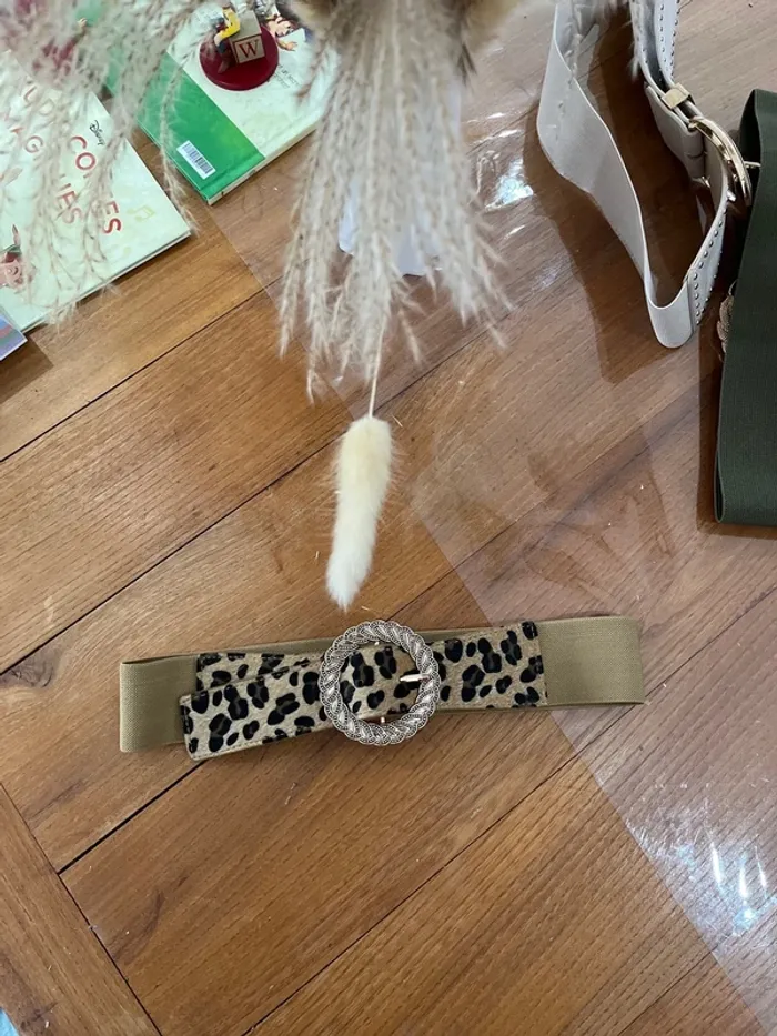 Ceinture ajustable léopard