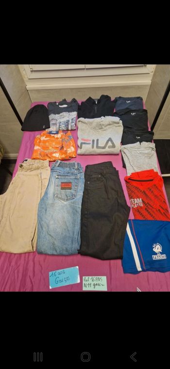Lot vêtements 16ans garçon N 11