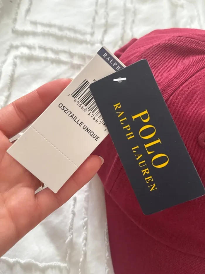 Casquette bordeau polo ralph lauren - photo numéro 3