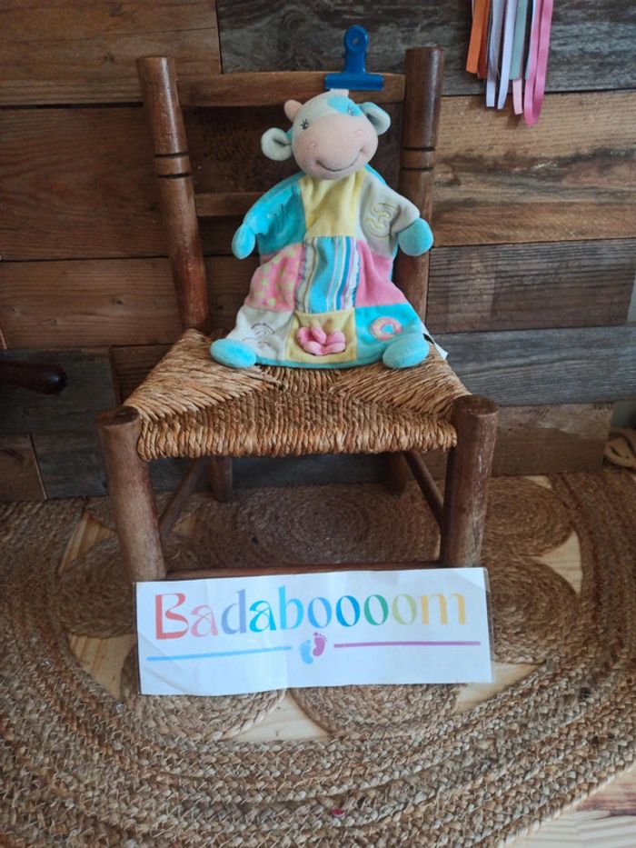 Doudou vache patchwork tbe