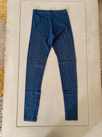 Leggings marine à cœurs Petit Bateau 12 ans