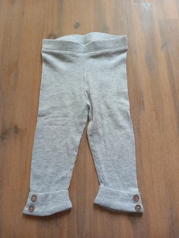 Legging côtelé gris bébé – Taille 74/80