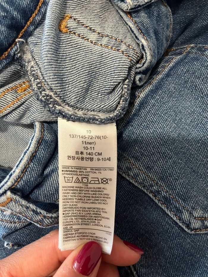 Jean flare GAP – 10 ans / 140 cm – Taille ajustable - photo numéro 7