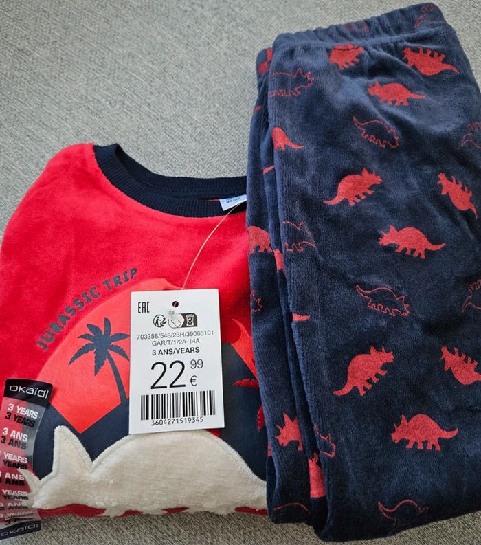 Boy: pyjama velours Okaïdi 3 ans - photo numéro 6