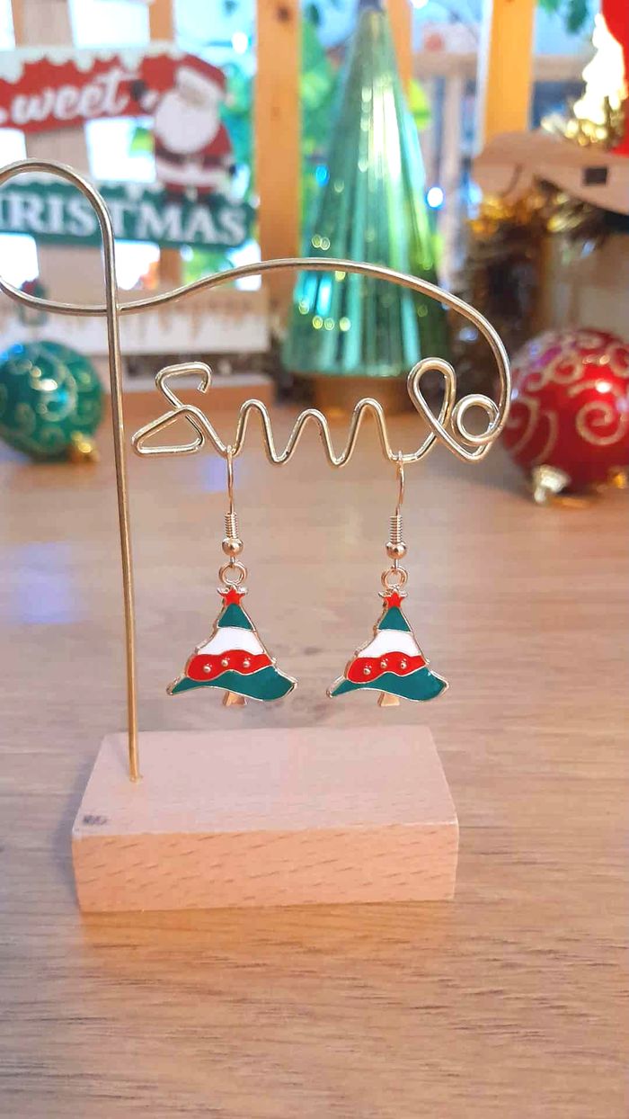 Bijoux Noël | Lot de Boucles d’Oreilles Pendantes – Neuf - photo numéro 4