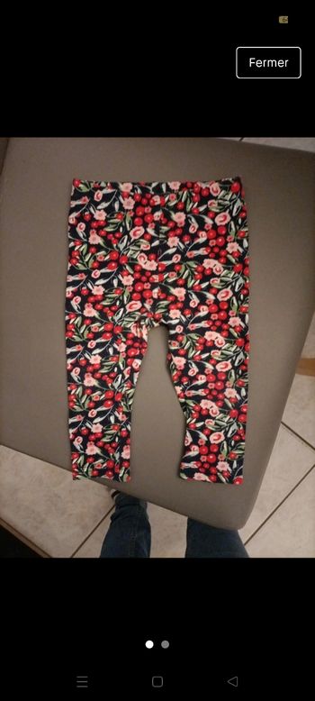 Legging fleurie 12 mois