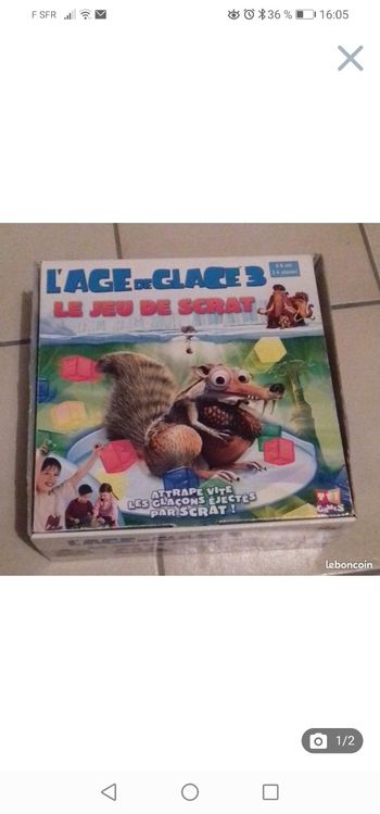 Jeu L'âge de glace 3, le jeu de Scrat