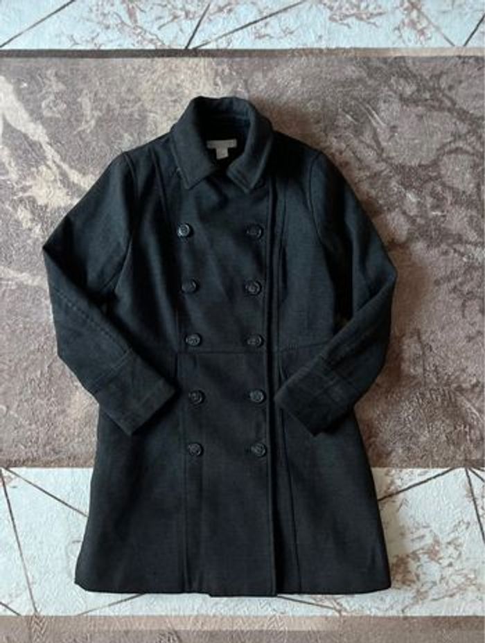 Caban manteau femme gris anthracite - photo numéro 6
