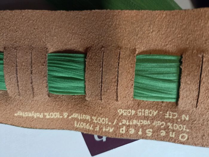 Magnifique ceinture cuir One Step - photo numéro 3