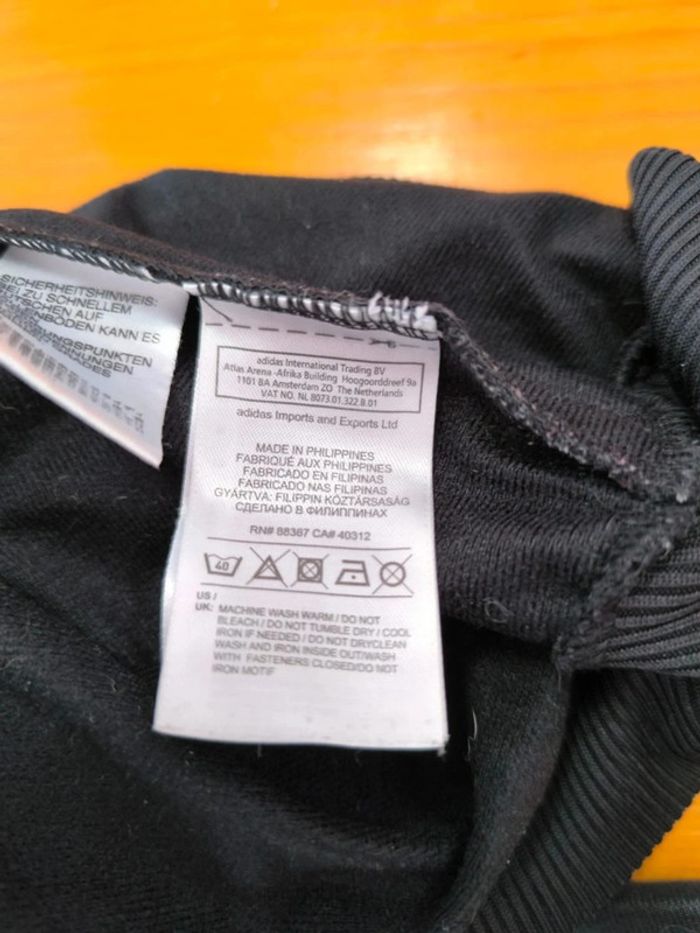 Veste Adidas - Chile 62 - Logo Brodé - Noir/Rouge/Argenté - Taille S - photo numéro 6