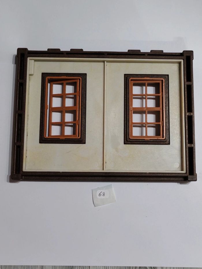 Playmobil vintage façade colombage 2 fenêtres thème médiéval - photo numéro 2