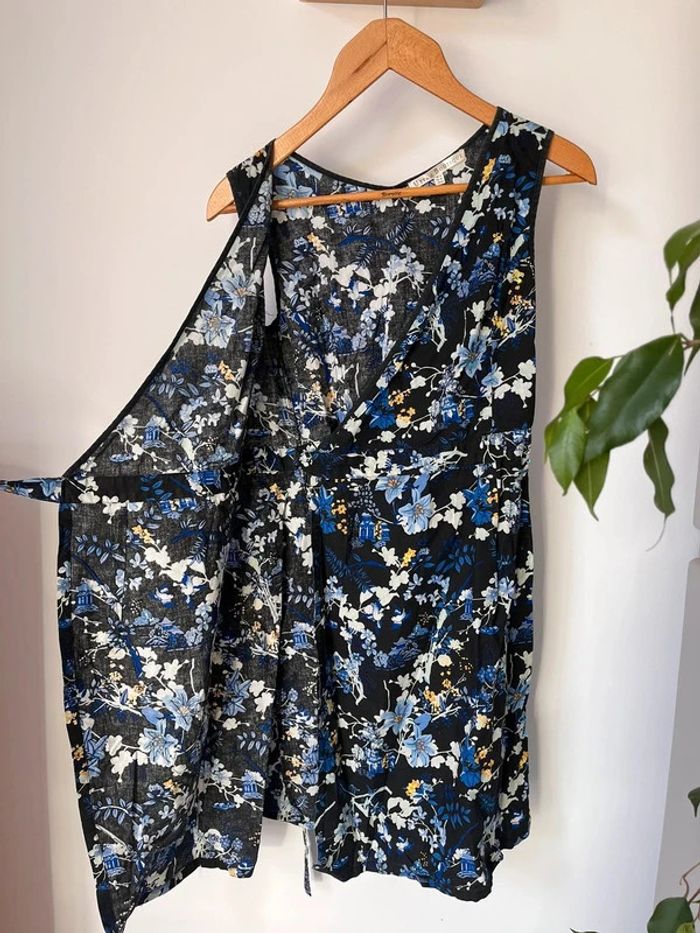 Robe bleue portefeuille - photo numéro 2