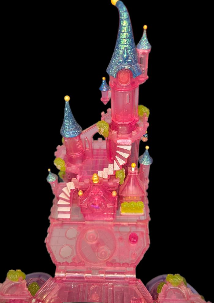 Polly pocket chateau de cendrillon lumineux 1995 blue bird vintage - photo numéro 7