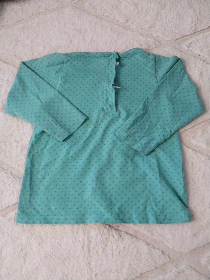 Haut bleu turquoise fille orchestra 23 mois - photo numéro 3