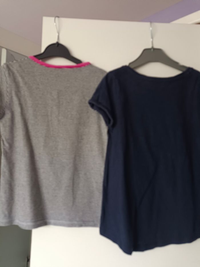 Lot de 2 tee-shirts fille en 6 ans 116 cm - photo numéro 8