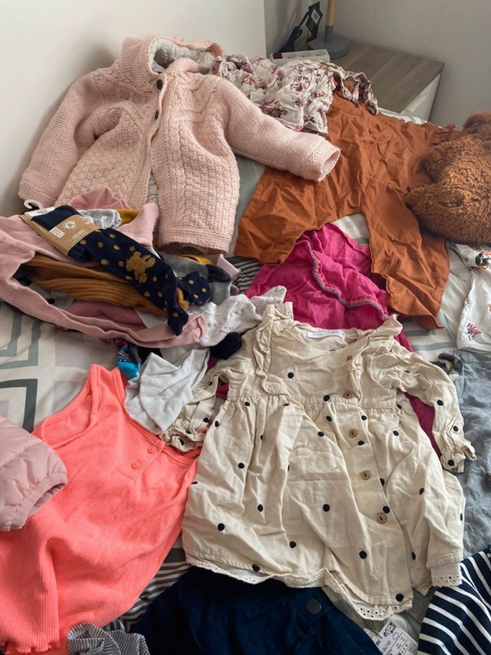 Lot vêtement bébé fille 9/12 mois - photo numéro 18