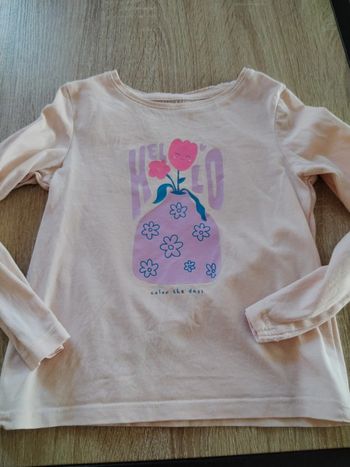 Tee shirt Fleur 4 ans
