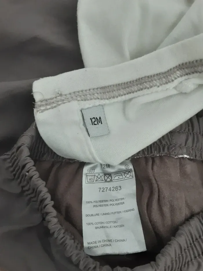 Ensemble 3 pièces couleur marron - Taille 12 mois - photo numéro 3