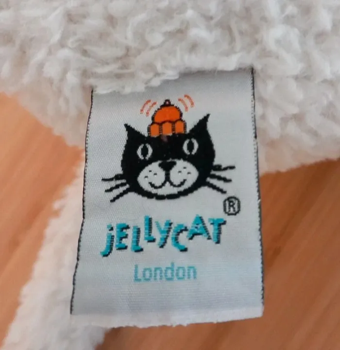 Peluche doudou souris Jellycat avec son écharpe 28cm - photo numéro 7