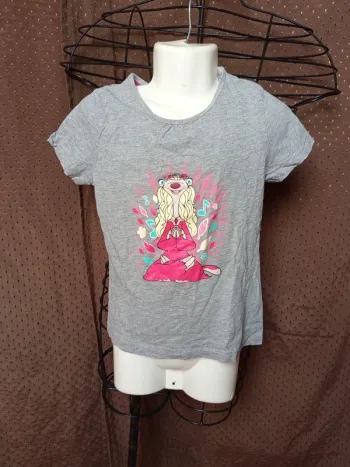 T-shirt gris 7/8ans