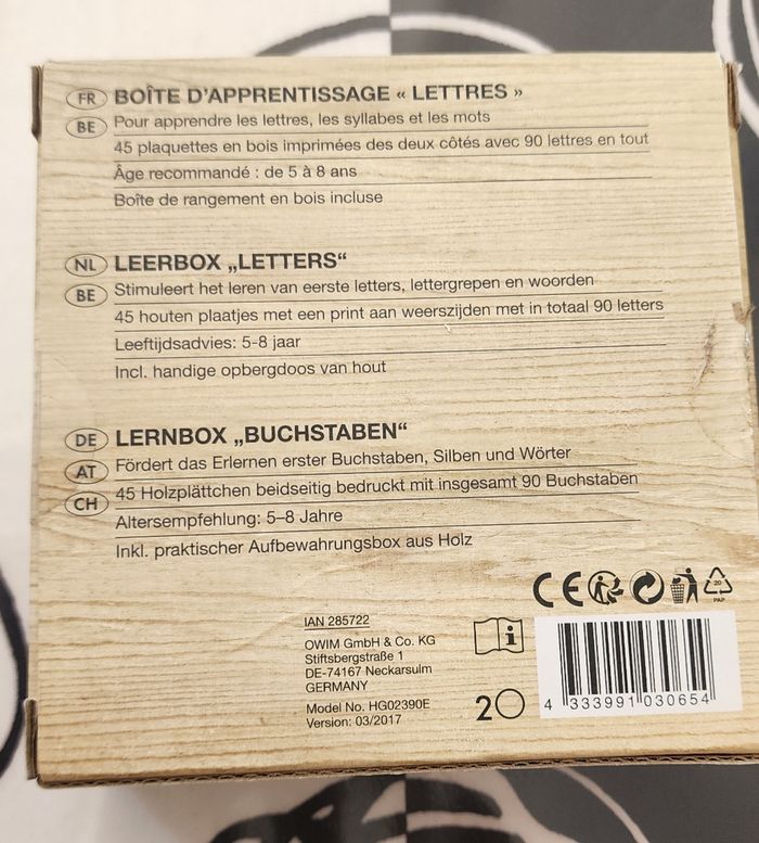 Lot de 2 jeux d apprentissage heures et lettres 5/8 ans - photo numéro 5
