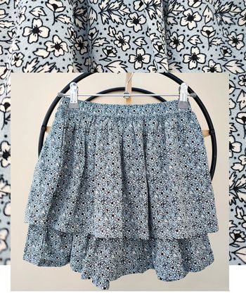 10 11 ans jupe étiquette coupée