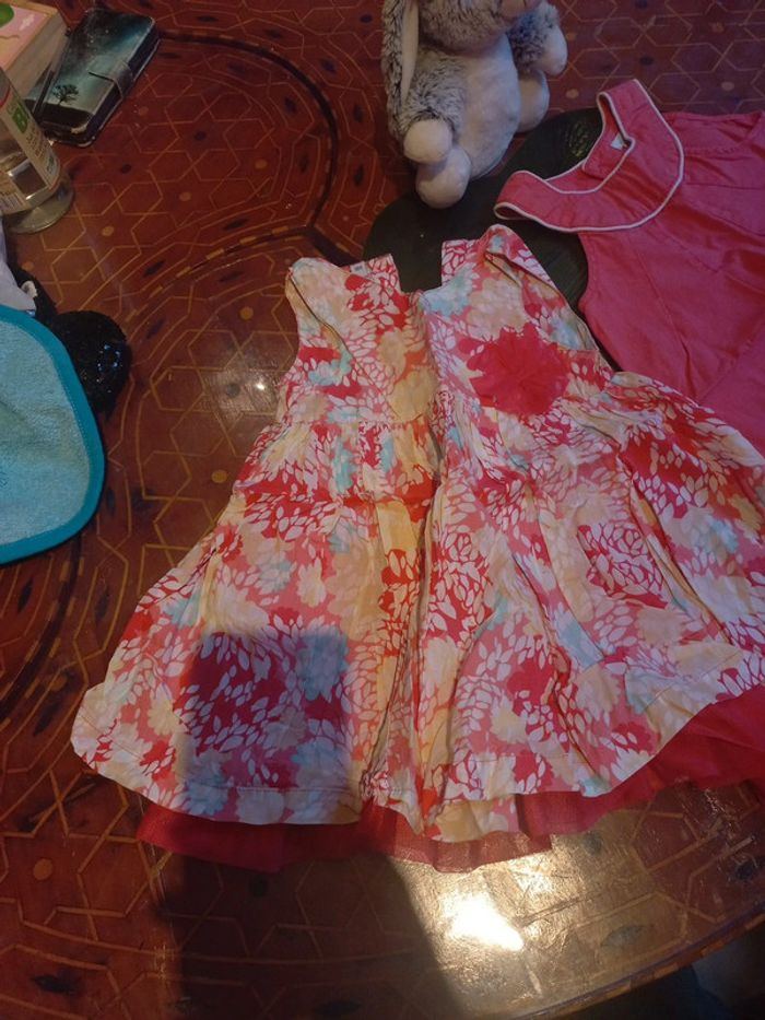 Lot 2 robes 18 mois coton belles et pratiques - photo numéro 2