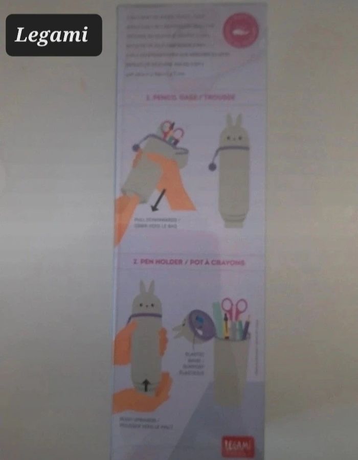 Trousse et stylo kawaii Lapin Legami - photo numéro 6