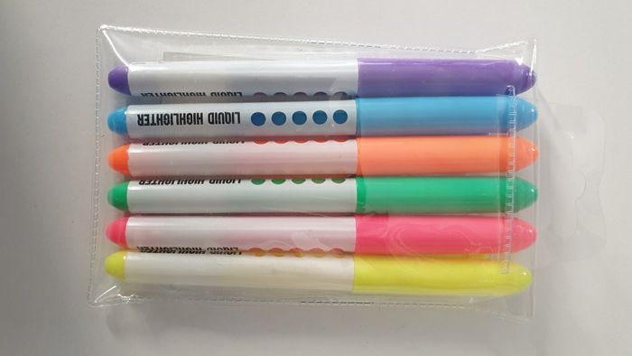 Neuf fournitures scolaires lot 6 surligneurs fluorescents - photo numéro 2