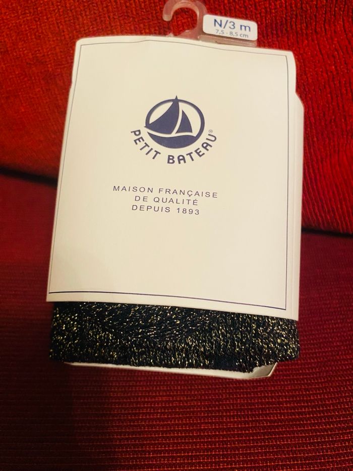 Collant paillette petit bateau