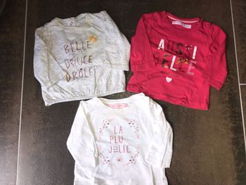 Lot de t-shirt manches longues