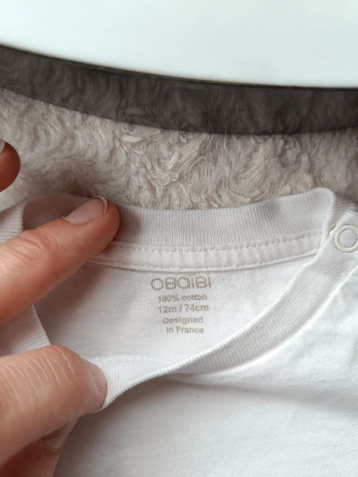 Tee shirt chemise manches longues Garçon 12 mois Apprendre l'aventure Renne Obaïbi 100% coton - photo numéro 6