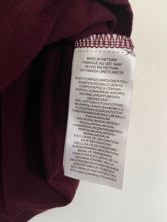 T-shirt Ralph Lauren Bordeaux - photo numéro 4