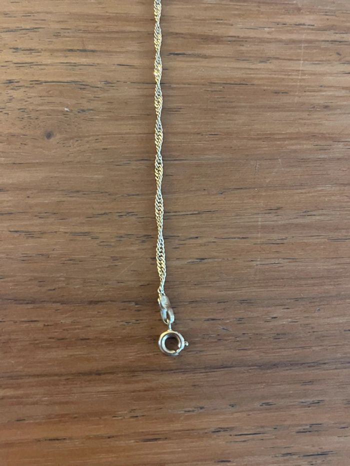 Bracelet chaine plaqué or 18cm - photo numéro 3