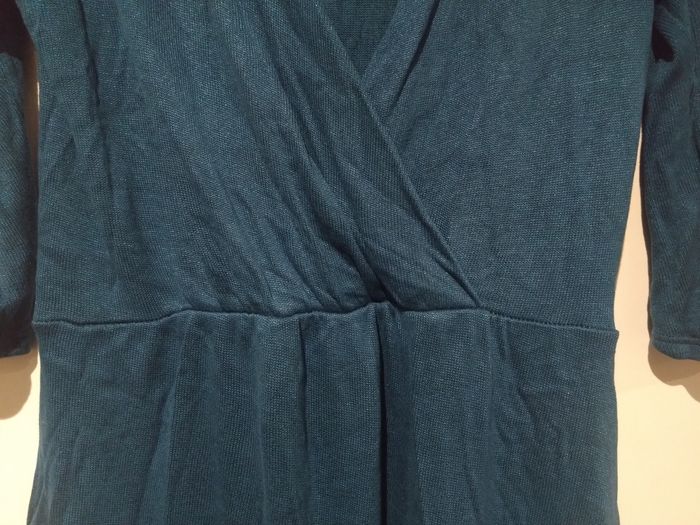 Robe cache coeur bleu canard  L - photo numéro 3