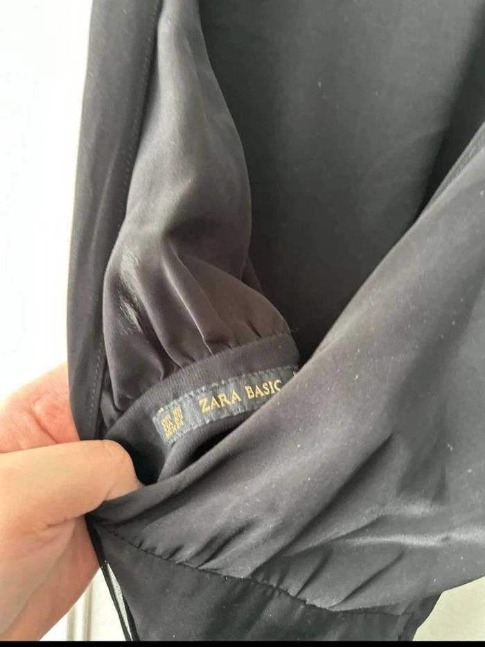 Combishort sans manches dos ouvert avec ceinture noir taille XS ZARA - photo numéro 7