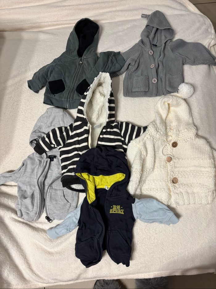 Gilets garçons 3 mois