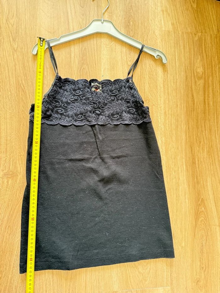 Haut femme vintage Duvelor noir très bon état - photo numéro 5