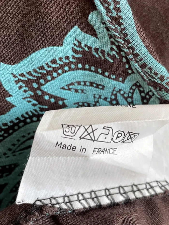 La robe turquoise-marron - photo numéro 5