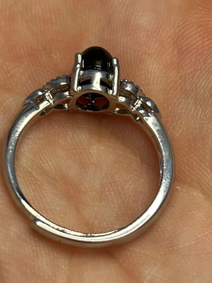 Bague réglable en laiton et en onyx noir – Force & Protection - photo numéro 7