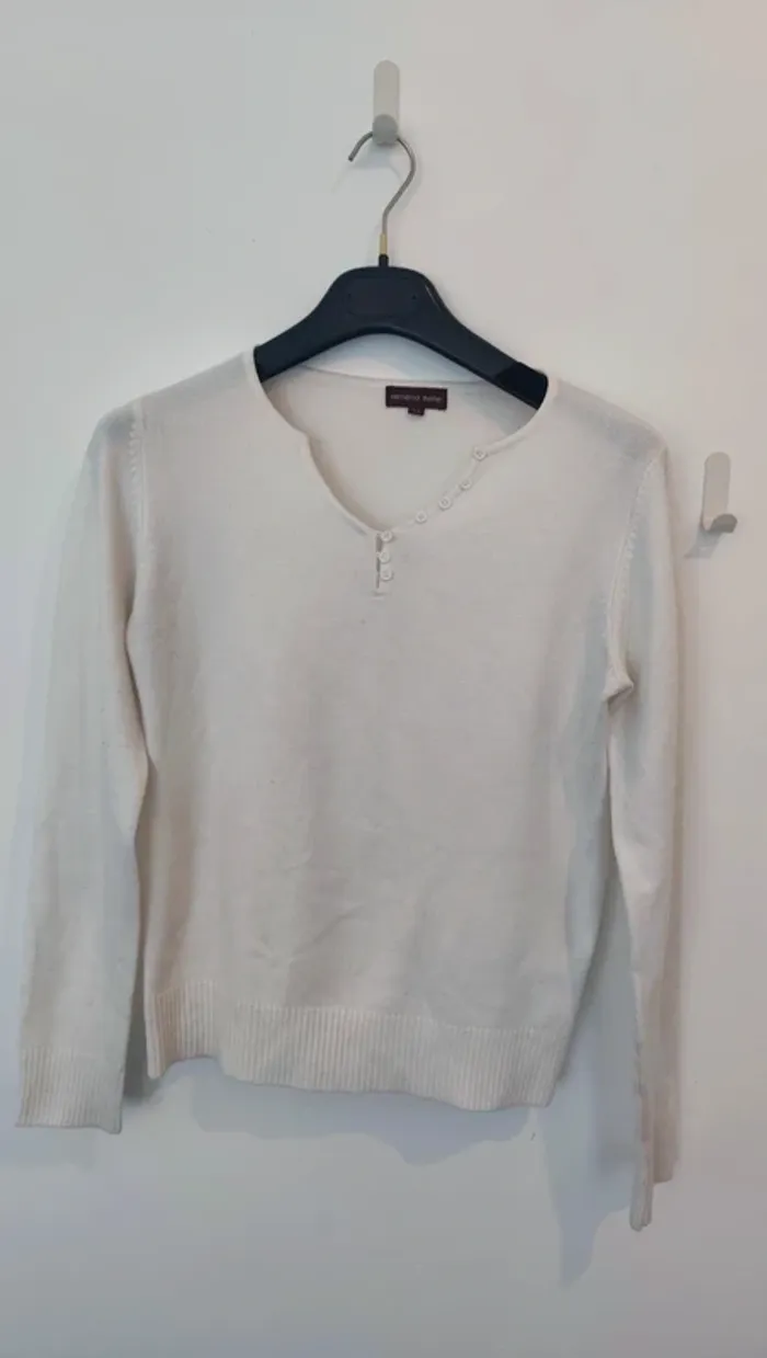 Pull blanc Renatto bene T2 - photo numéro 2