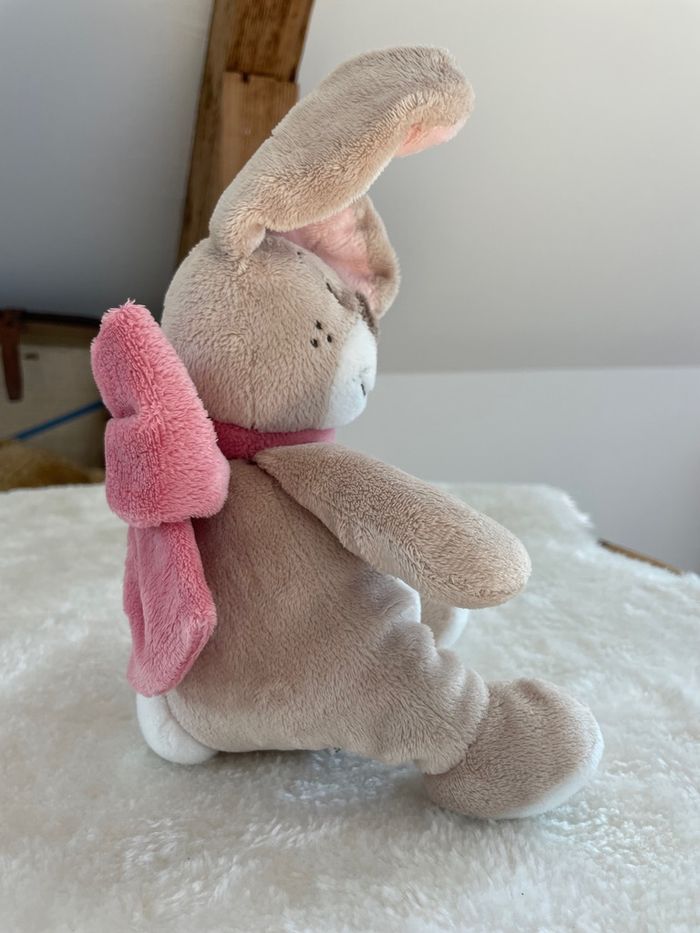 Adorable doudou lapin Oscarine "Noukie's" - photo numéro 3