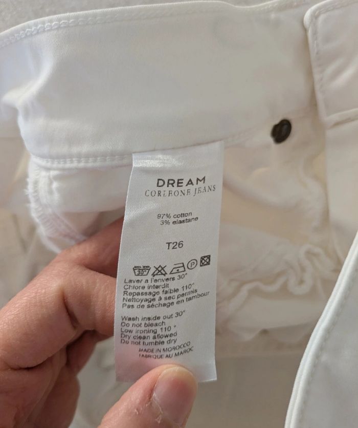 Jean blanc femme Dream Corleone - Taille 26 - photo numéro 4